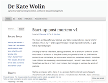 Tablet Screenshot of drkatewolin.com